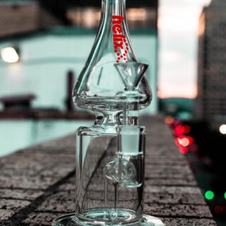 GRAV Helix Flare Water Pipe w/ Fixed Downstem