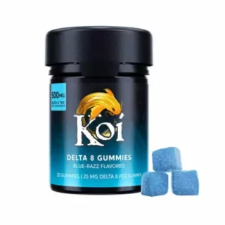 KOI - DELTA 8 THC GUMMIES - BLUE RAZZ 500MG