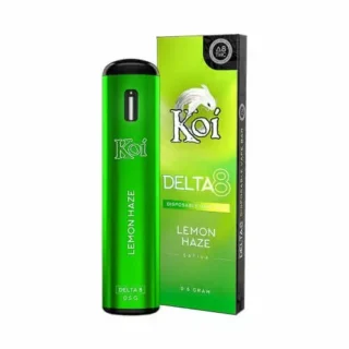 KOI DELTA-8 THC DISPOSABLE VAPE - LEMON HAZE 430MG
